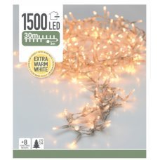 1500 Gold Θερμά Λαμπάκια LED Snake Εξωτερικού Χώρου, με 8 Προγράμματα 31V (30m)
